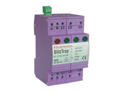 III级电源电涌保护器：BT D 230 3N  RM